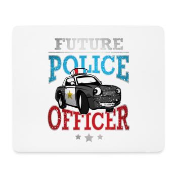 Future Police Officer - Mouse Pad (horizontal) - white - Front