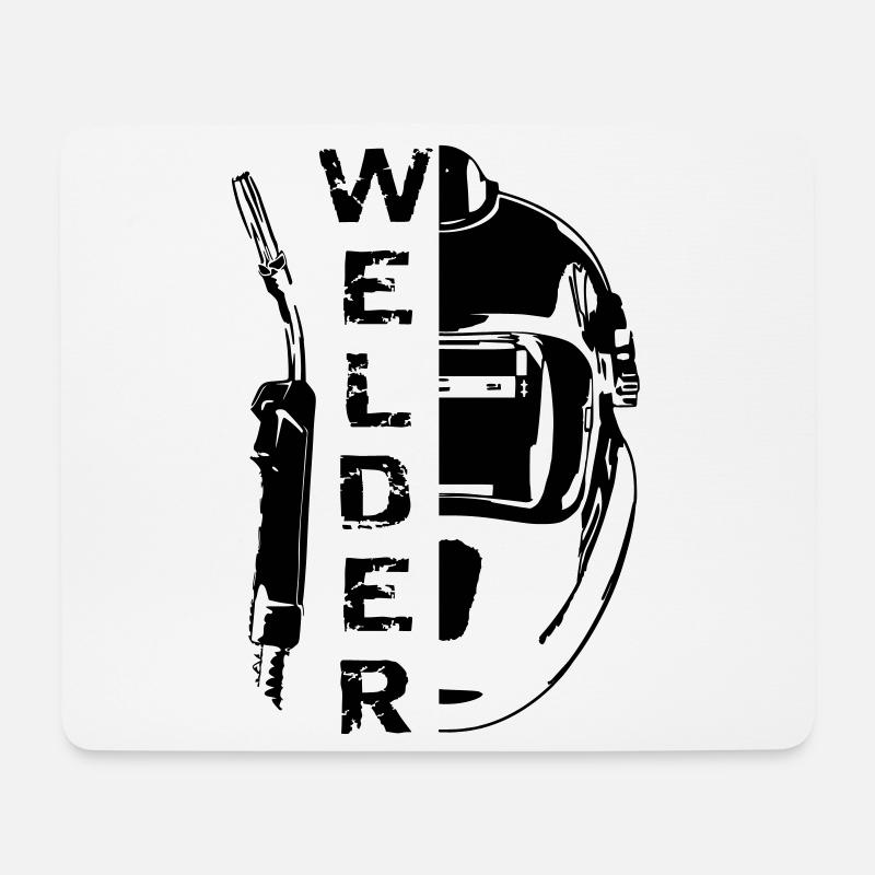 Welding Welder - Mousepad (Querformat) - Weiß