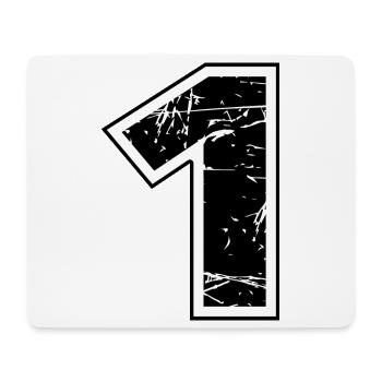 1 - Mousepad (Querformat) - Weiß - Vorne