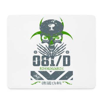 Underground Skull - Mousepad (Querformat) - Weiß - Vorne