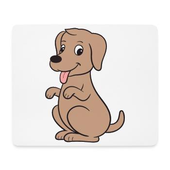 Chiens Chiens - Tapis de souris (format paysage) - blanc - Devant