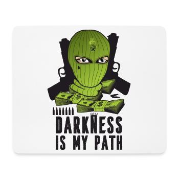 Die Dunkelheit ist mein Pfad - Mousepad (Querformat) - Weiß - Vorne
