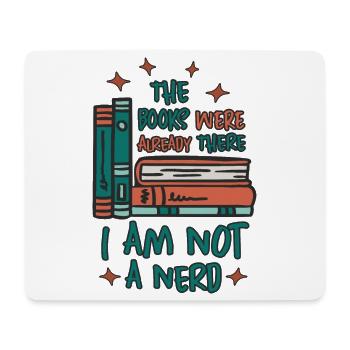 Bücher Wurm - Mousepad (Querformat) - Weiß - Vorne