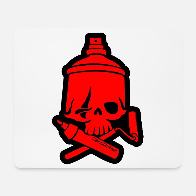 SkullCan Cano - Mousepad (Querformat) - Weiß