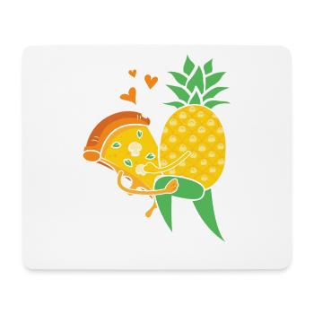 Love Is Love – Hawaiipizza Ananas Design - Mousepad (Querformat) - Weiß - Vorne
