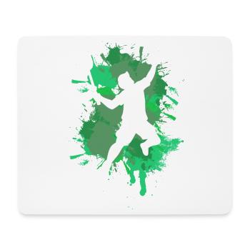 Badminton - Tapis de souris (format paysage) - blanc - Devant