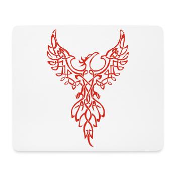 Rotes Phönix-Symbol - Mousepad (Querformat) - Weiß - Vorne