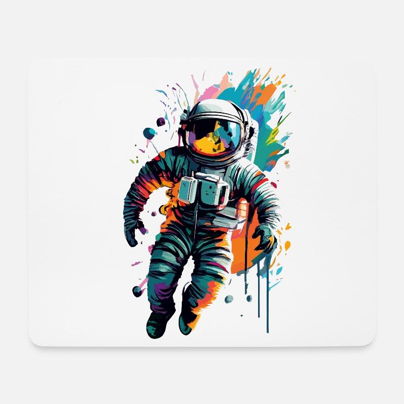 Astronaut in Space Space - Astronaut Space - Mouse Pad (horizontal) - white