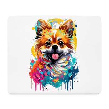 German Spitz - Pomeranian Pomeranian Dog - Mouse Pad (horizontal) - white - Front