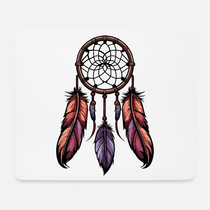 Traumfänger - Mousepad (Querformat) - Weiß