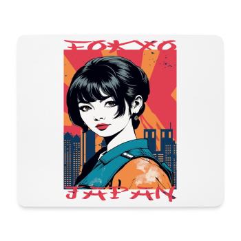 Tokyo, Japon - Tapis de souris (format paysage) - blanc - Devant