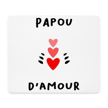 PAPUA. PAPA. VATERTAG. FROHER VATERTAG - Mousepad (Querformat) - Weiß - Vorne