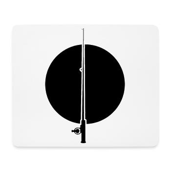Angelrute - Mousepad (Querformat) - Weiß - Vorne