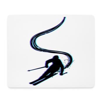 Pistengaudi Wintersport Schnee Winter Skifahrer - Mousepad (Querformat) - Weiß - Vorne