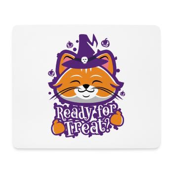Mignon Drôle Halloween Kitty - Tapis de souris (format paysage) - blanc - Devant