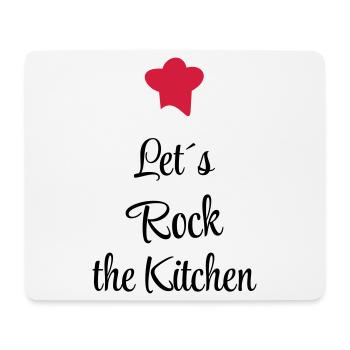 Let`s rock the Kitchen - Mousepad (Querformat) - Weiß - Vorne