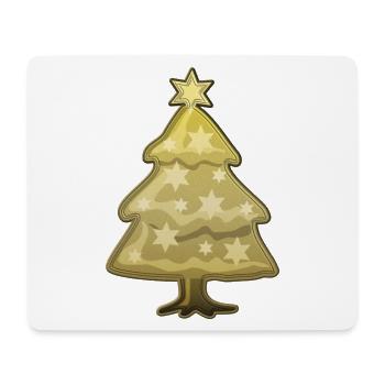 Tannenbaum mit Stern - Mousepad (Querformat) - Weiß - Vorne