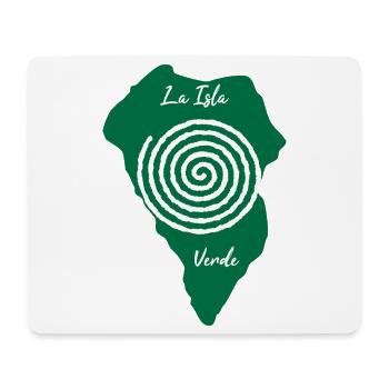 La Isla Verde La Palma Umriss Spiralzeichnung - Mousepad (Querformat) - Weiß - Vorne