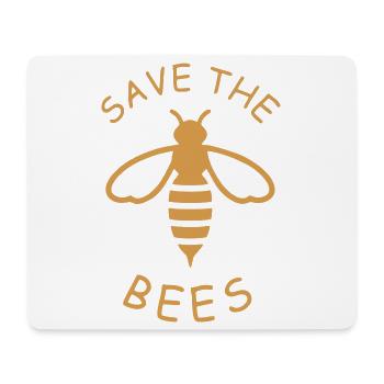 Save the Bees Eco-Design - Mouse Pad (horizontal) - white - Front