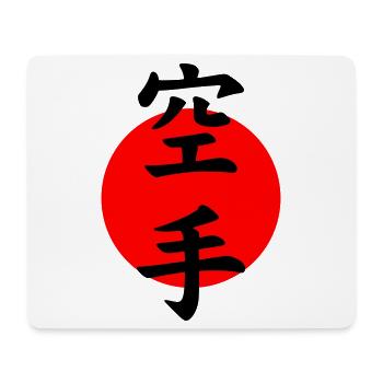 Karate Lettering - Mouse Pad (horizontal) - white - Front