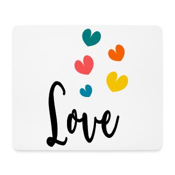 HEART. COUPLE. VALENTINE'S DAY. JUST MARRIED. Bachelorette party. - Mouse Pad (horizontal) - white - Front