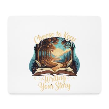 Choose to Keep Writing Your Story - Mouse Pad (horizontal) - white - Front