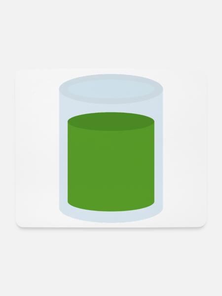 Grüner Saft im Glas - Mousepad (Querformat) - Weiß