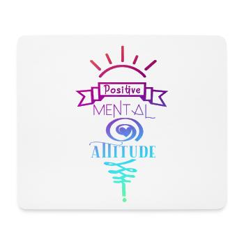 Positive mentale Einstellung - Mousepad (Querformat) - Weiß - Vorne