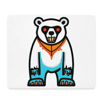 Polar Bear Halloween Zombie - Mouse Pad (horizontal) - white - Front