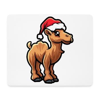 Kamel Weihnachten - Mousepad (Querformat) - Weiß - Vorne