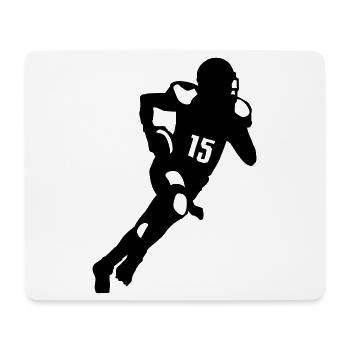 Football - Mousepad (Querformat) - Weiß - Vorne