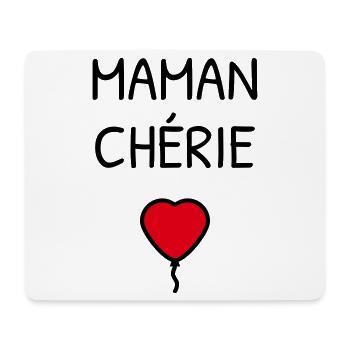 Maman Chérie – Muttertag - Mousepad (Querformat) - Weiß - Vorne