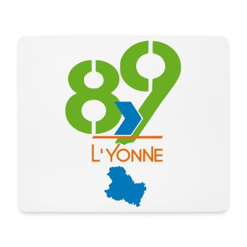 Logo 89 L'Yonne - Mouse Pad (horizontal) - white - Front