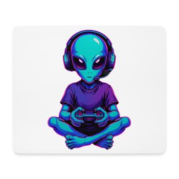 Alien Gaming Gamer Gaming Gaming Video Games Scifi - Mouse Pad (horizontal) - white - Front