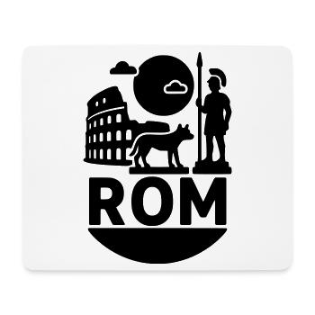 Rome Silhouette Landmark - Mouse Pad (horizontal) - white - Front