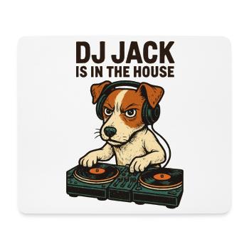 Jack Russell Terrier DJ Turntables Techno Geschenk - Mousepad (Querformat) - Weiß - Vorne