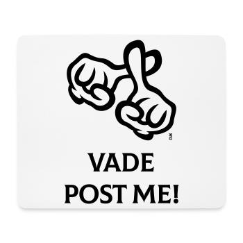 Vade Post Me! (Kreuz / Bibel / Religion / 2C) - Mousepad (Querformat) - Weiß - Vorne