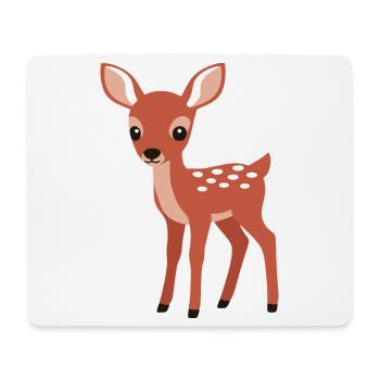 Style minimaliste curieux et curieux - Tapis de souris (format paysage) - blanc - Devant