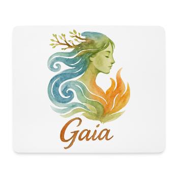 Gaïa - Mère Nature - Arbre de Vie - Tapis de souris (format paysage) - blanc - Devant