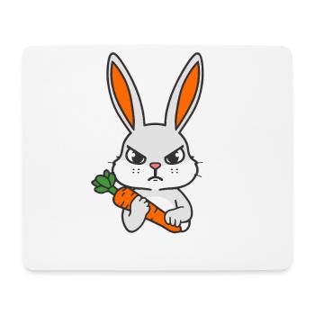 QW_NAC_SZARY_Z_BIALYM_NAPISEM - Tapis de souris (format paysage) - blanc - Devant