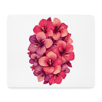 Hibiscus Color Explosion - Mouse Pad (horizontal) - white - Front