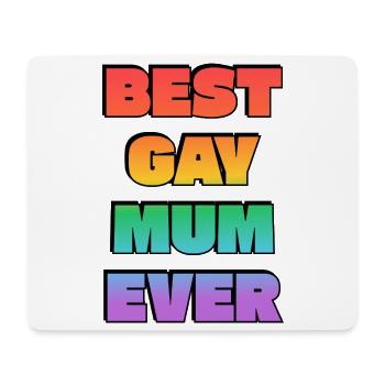 Beste schwule Mutter aller Zeiten: Rainbow Pride - Mousepad (Querformat) - Weiß - Vorne