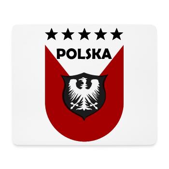 Polnisches Wappen Shield Design - Mousepad (Querformat) - Weiß - Vorne