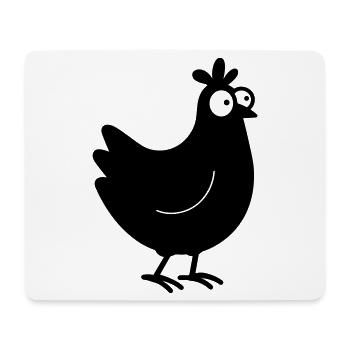 Huhn - Mousepad (Querformat) - Weiß - Vorne