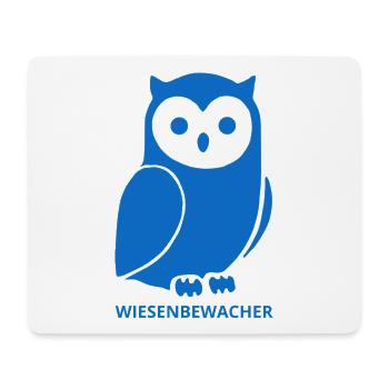 Minimalistisches Wiesenbewacher Design - Mousepad (Querformat) - Weiß - Vorne