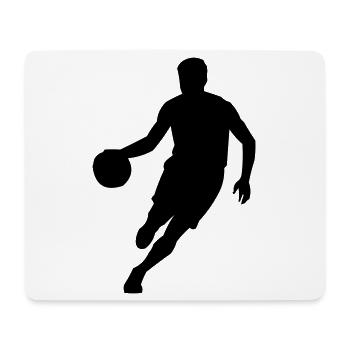 Basket-ball - Tapis de souris (format paysage) - blanc - Devant