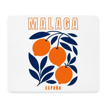 Malaga Spanien Orangen  - Mousepad (Querformat) - Weiß - Vorne