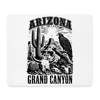 Arizona Grand Canyon Wüstensilhouette - Mousepad (Querformat) - Weiß - Vorne
