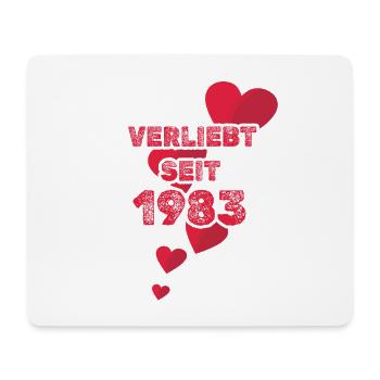 Jahr 1983 - Mousepad (Querformat) - Weiß - Vorne