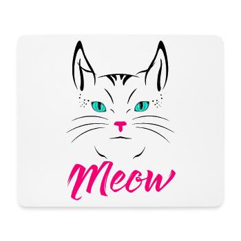 Süßes Katzenmiauen - Mousepad (Querformat) - Weiß - Vorne
